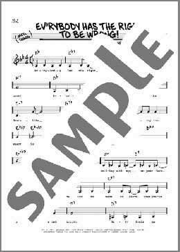 Ev'rybody Has The Right To Be Wrong! (Low Voice)(James Van Heusen) 楽譜 その他 ダウンロード