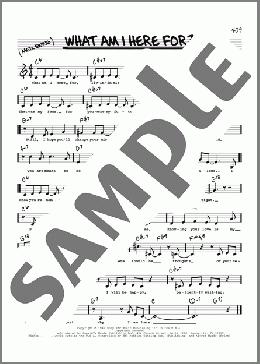 What Am I Here For? (Low Voice)(Duke Ellington) 楽譜 その他 ダウンロード