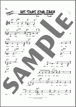 Hit That Jive Jack (Low Voice)(John Alston/Campbell Skeets Tolbert) 楽譜 その他 ダウンロード