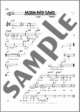 Moon And Sand (Low Voice)(Alec Wilder/Morty Palitz/William Engvick) 楽譜 その他 ダウンロード