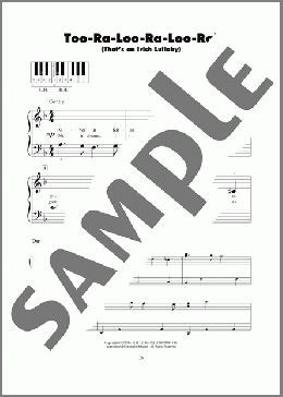 Too-Ra-Loo-Ra-Loo-Ral (That's An Irish Lullaby)(James R. Shannon) 楽譜 ピアノ（ソロ） ダウンロード