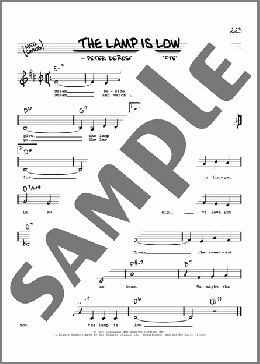 The Lamp Is Low (Low Voice)(Mitchell Parish) 楽譜 その他 ダウンロード