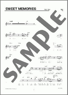 SWEET MEMORIES(松田 聖子) 楽譜 メロディ ダウンロード
