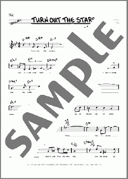 Turn Out The Stars (Low Voice)(Bill Evans) 楽譜 その他 ダウンロード