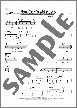 You Go To My Head (Low Voice)(Haven Gillespie) 楽譜 その他 ダウンロード
