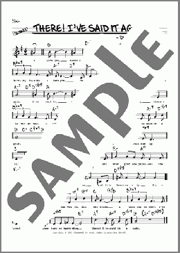 There! I've Said It Again (Low Voice)(Dave Mann) 楽譜 その他 ダウンロード