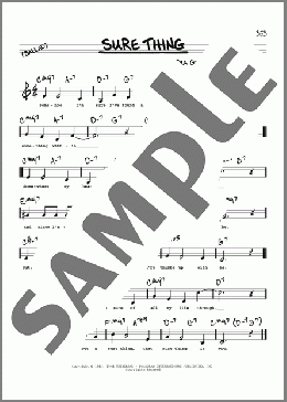 Sure Thing (Low Voice)(Ira Gershwin) 楽譜 その他 ダウンロード