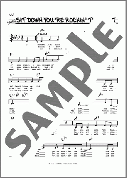 Sit Down You're Rockin' The Boat (Low Voice)(Frank Loesser) 楽譜 その他 ダウンロード