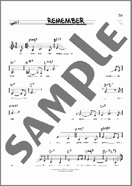 Remember (Low Voice)(Red Norvo) 楽譜 その他 ダウンロード