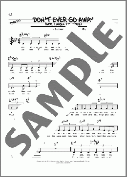 Don't Ever Go Away (Por Causa De Voce) (Low Voice)(Antonio Carlos Jobim) 楽譜 その他 ダウンロード