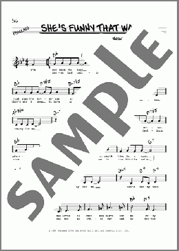 She's Funny That Way (Low Voice)(Willie Nelson/Billie Holiday) 楽譜 その他 ダウンロード