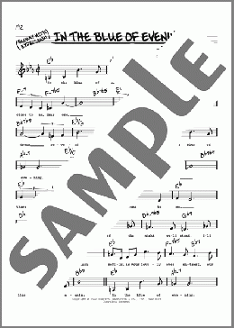 In The Blue Of Evening (Low Voice)(Tom Adair) 楽譜 その他 ダウンロード