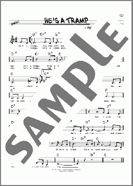 He's A Tramp (Low Voice)(Peggy Lee) 楽譜 その他 ダウンロード