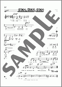 Joey, Joey, Joey (Low Voice)(Frank Loesser) 楽譜 その他 ダウンロード