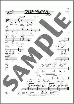 Deep Purple (Low Voice)(Nino Tempo & April Stevens) 楽譜 その他 ダウンロード