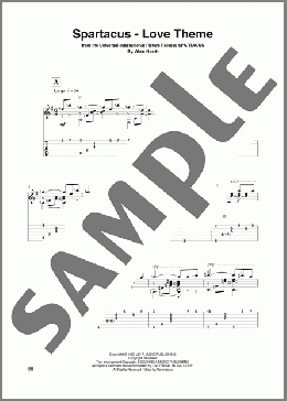 Spartacus - Love Theme (arr. David Jaggs)(Alex North) 楽譜 ギター（その他） ダウンロード