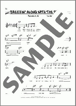 Breezin' Along With The Breeze (Low Voice)(Haven Gillespie) 楽譜 その他 ダウンロード