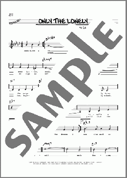 Only The Lonely (Low Voice)(James Van Heusen) 楽譜 その他 ダウンロード