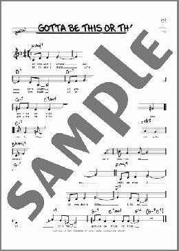 Gotta Be This Or That (Low Voice)(Benny Goodman and His Orchestra) 楽譜 その他 ダウンロード