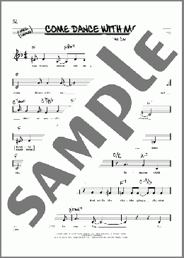 Come Dance With Me (Low Voice)(James Van Heusen) 楽譜 その他 ダウンロード
