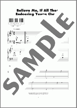 Believe Me, If All Those Endearing Young Charms(Thomas Moore) 楽譜 ピアノ（ソロ） ダウンロード