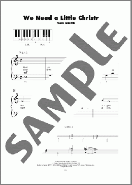 We Need A Little Christmas (from Mame)(Jerry Herman) 楽譜 ピアノ（ソロ） ダウンロード