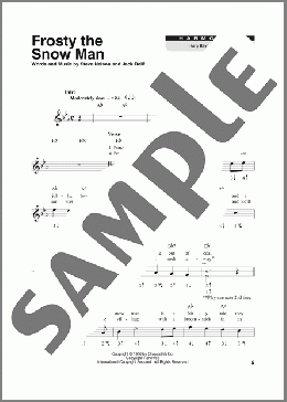 Frosty The Snow Man(Gene Autry) 楽譜 ハーモニカ ダウンロード