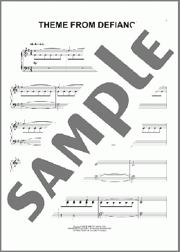 Theme From Defiance(Bear McCreary) 楽譜 ピアノ（ソロ） ダウンロード