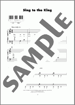 Sing To The King(Billy Foote) 楽譜 ピアノ（ソロ） ダウンロード