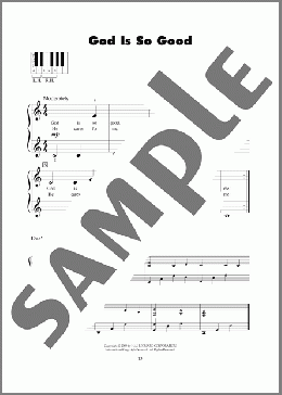 God Is So Good(Traditional) 楽譜 ピアノ（ソロ） ダウンロード