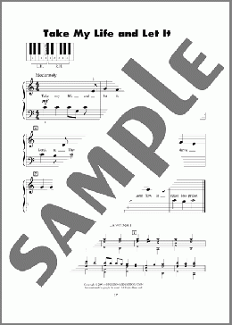 Take My Life And Let It Be(Frances R. Havergal) 楽譜 ピアノ（ソロ） ダウンロード