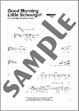 Good Morning Little Schoolgirl(Sonny Boy Williamson) 楽譜 ハーモニカ ダウンロード