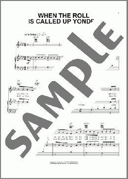 When The Roll Is Called Up Yonder(James M. Black) 楽譜 ピアノ & ボーカル & ギター ダウンロード