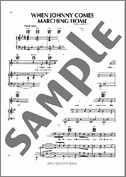When Johnny Comes Marching Home(Patrick Sarsfield Gilmore) 楽譜 ピアノ & ボーカル & ギター ダウンロード