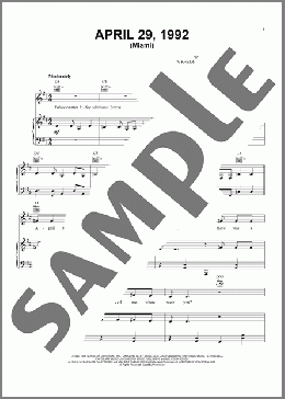 April 29, 1992 (Miami)(Sublime) 楽譜 ピアノ & ボーカル & ギター ダウンロード