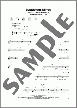 Suspicious Minds(Dwight Yoakam/Elvis Presley) 楽譜 メロディ ダウンロード