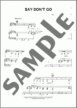 Say Don't Go (Taylor's Version) (From The Vault)(Taylor Swift) 楽譜 ピアノ & ボーカル & ギター ダウンロード