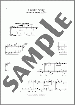 Cradle Song, Op. 68, No. 5(Edvard Grieg) 楽譜 ピアノ（ソロ） ダウンロード