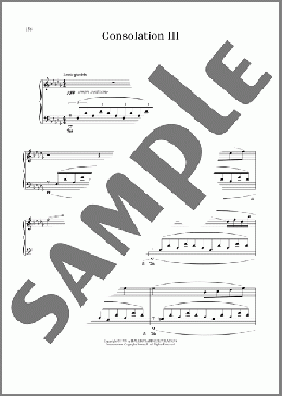 Consolation No. 3 In D-Flat Major(Franz Liszt) 楽譜 ピアノ（ソロ） ダウンロード