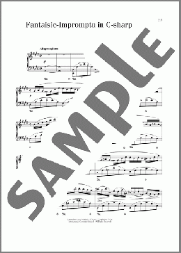 Fantaisie-Impromptu, Op. 66 (Posthumous)(Frederic Chopin) 楽譜 ピアノ（ソロ） ダウンロード