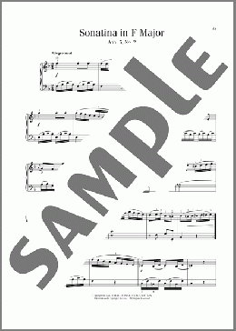 Sonatina In F Major, Anh. 5, No. 2(Ludwig Van Beethoven) 楽譜 ピアノ（ソロ） ダウンロード