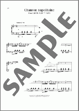 Chanson Napolitaine(Pyotr Il'yich Tchaikovsky) 楽譜 ピアノ（ソロ） ダウンロード
