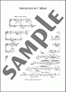 Intermezzo, Op. 118, No. 4(Johannes Brahms) 楽譜 ピアノ（ソロ） ダウンロード
