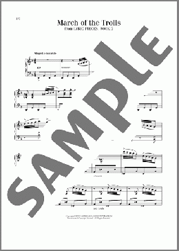 March Of The Trolls, Op. 54, No. 3(Edvard Grieg) 楽譜 ピアノ（ソロ） ダウンロード