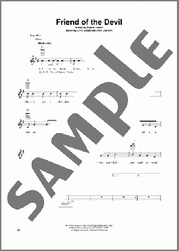 Friend Of The Devil (arr. Fred Sokolow)(Grateful Dead) 楽譜 その他 ダウンロード