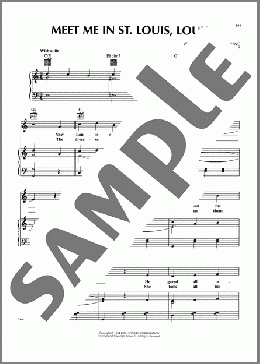 Meet Me In St. Louis, Louis(Andrew B. Sterling/Kerry Mills) 楽譜 ピアノ & ボーカル & ギター ダウンロード