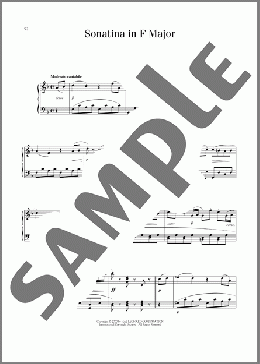 Sonatina in F, Op. 168, No. 1(Anton Diabelli) 楽譜 ピアノ（ソロ） ダウンロード