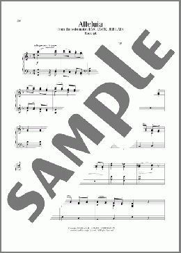 Alleluia, K. 165(Wolfgang Amadeus Mozart) 楽譜 ピアノ（ソロ） ダウンロード