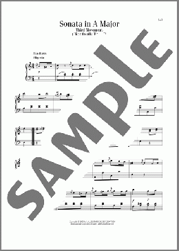 Rondo: Allegretto (Alla Turca), K. 331(Wolfgang Amadeus Mozart) 楽譜 ピアノ（ソロ） ダウンロード