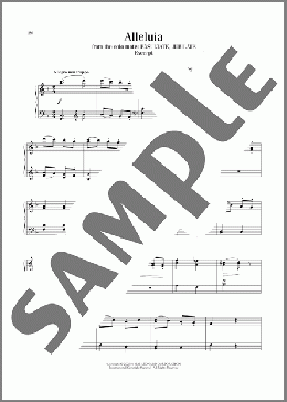 Alleluia, K. 165(Wolfgang Amadeus Mozart) 楽譜 ピアノ（ソロ） ダウンロード